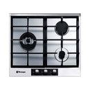 Tecnogas Gas Built-In Cooktop Stainless Steel 3 Burners