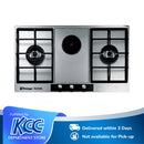 Tecnogas Gas And Electric Built-In Cooktop Stainless Steel 3 Burners