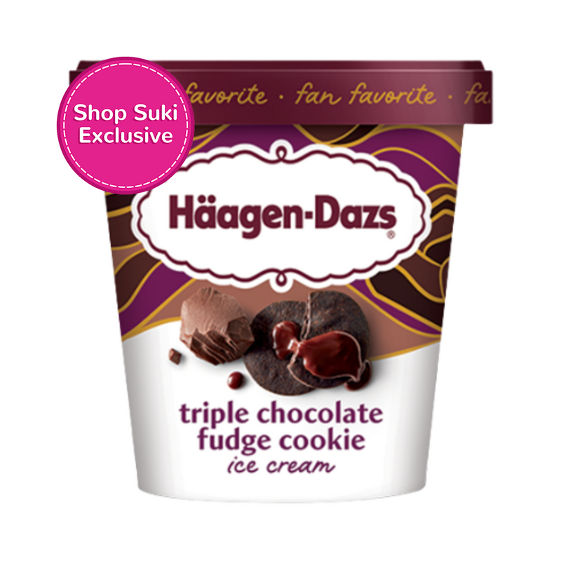 Haagen-Dazs Triple Chocolate Fudge Cookie Ice Cream 414ml