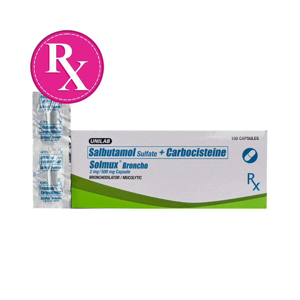 Solmux Broncho Salbutamol 500mg Capsule