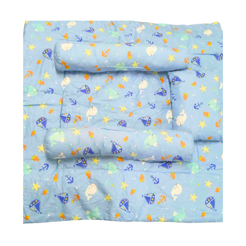 Childcare PCOMS-36X36K-BL Polyester Comforter Set 36 x 36in Blue