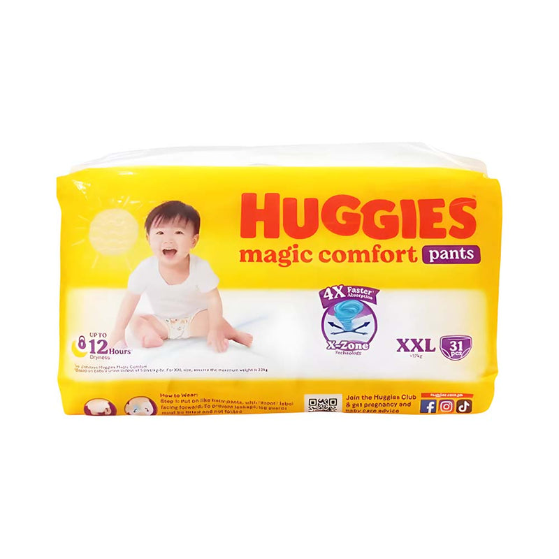 Huggies Magic Comfort Pants Large 33's + 3 Pads