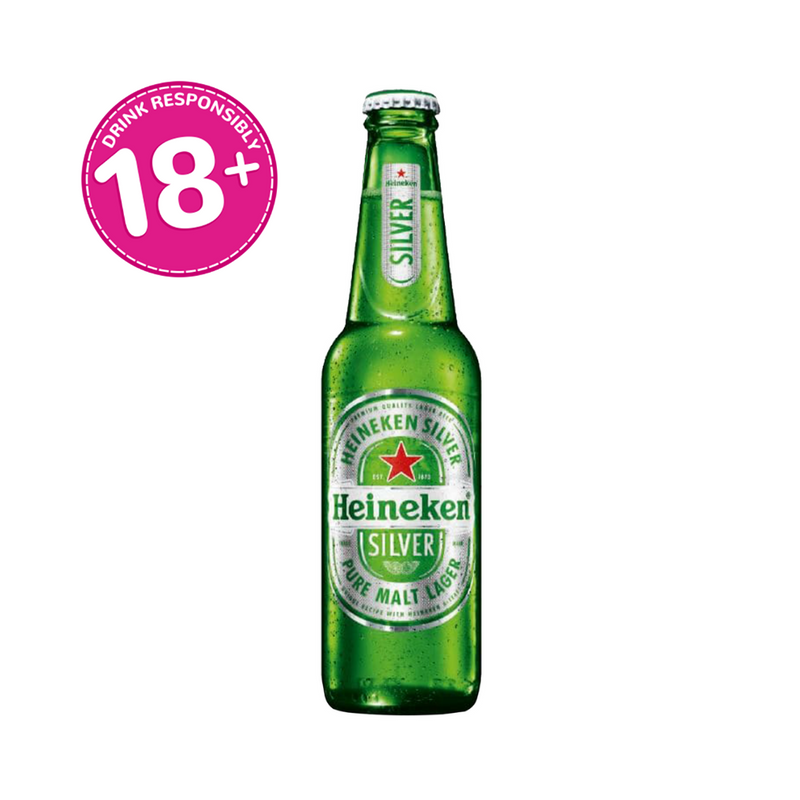Heineken Beer Silver Bottle 330ml