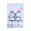 Mr And Mrs Cake Topper Ring Rose Gold