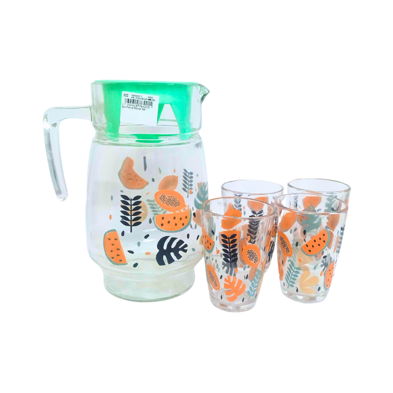 Printed Pitcher Set 5pcs