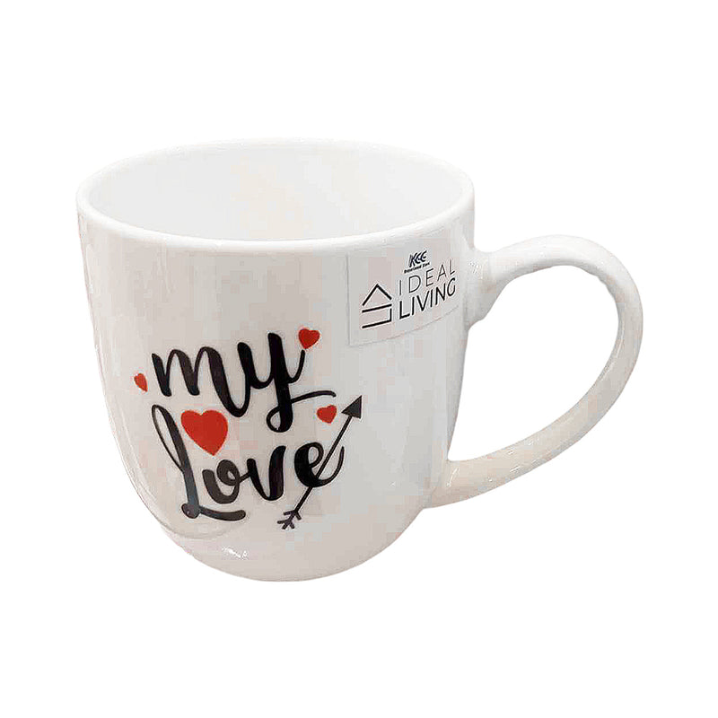 Ideal Living Printed Mug White