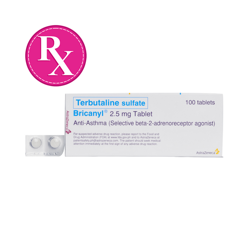 Bricanyl Terbutaline Sulfate 2.5mg Tablet By 2's