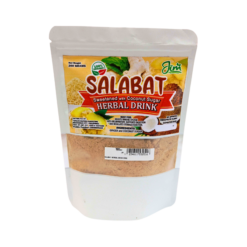 Jim Salabat Sweetened With Coconut Sugar Herbal Drink 200g