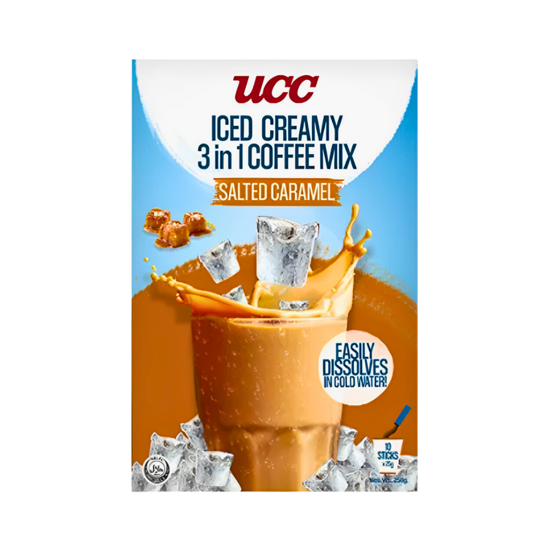 UCC Iced Creamy 3 in 1 Coffee Mix Salted Caramel 10’s x 25g