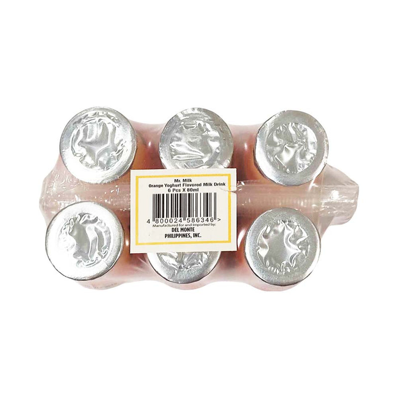 Del Monte Mr. Milk Yogurt Orange 80ml x 6's
