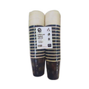 Eco Coffee Cup Rippled with Lid Black 8oz 25's