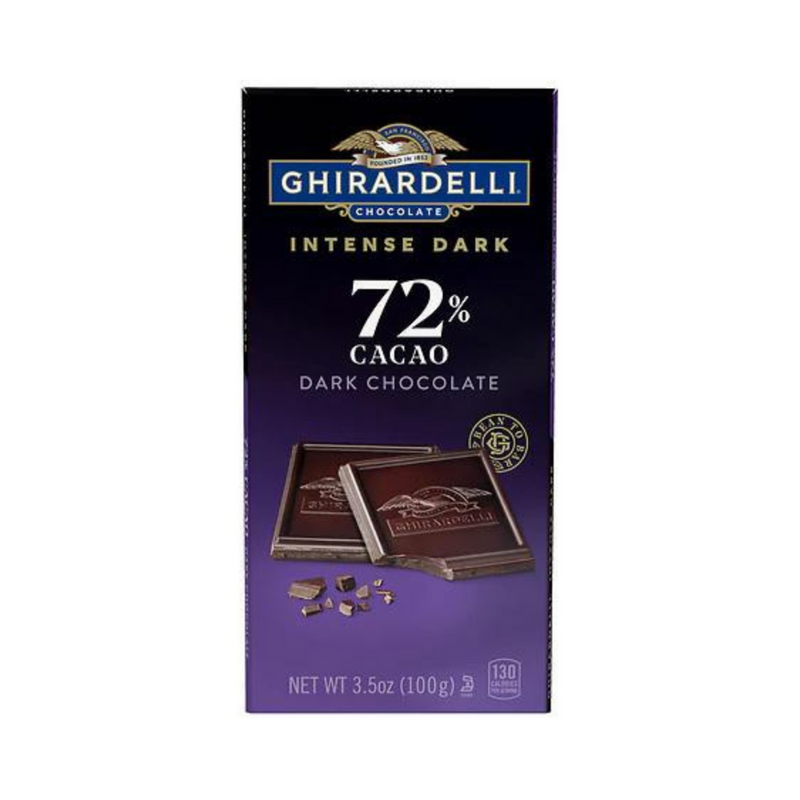 Ghirardelli 72% Cacao Intense Dark Chocolate 100g