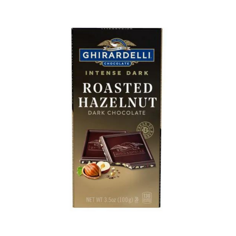 Ghirardelli Roasted Hazelnut Intense Dark Chocolate 100g