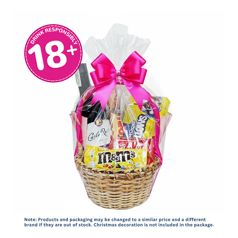 Wine And Chocolates Gift Basket Set A