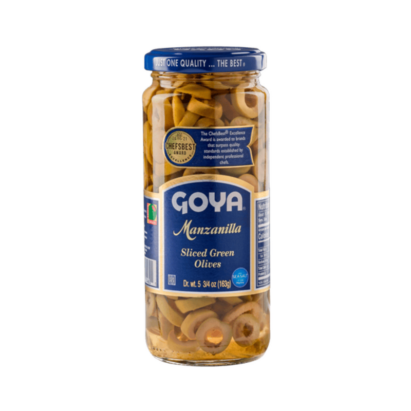 Goya Manzanilla Sliced Green Olives 163g