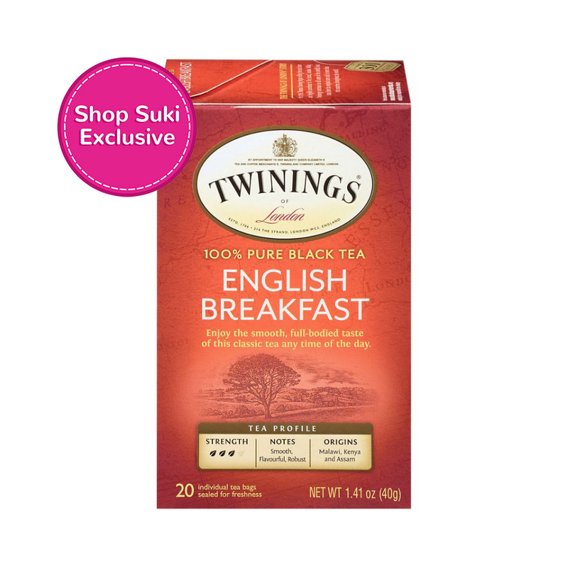 Twinings English Breakfast Pure Black Tea 40g x 20's