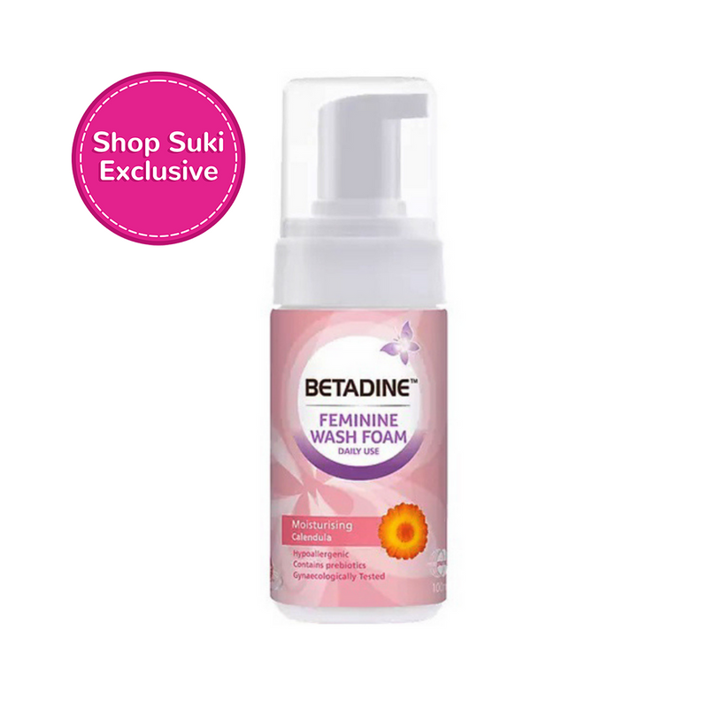 Betadine Feminine Wash Foam Moisturising Calendula 100ml