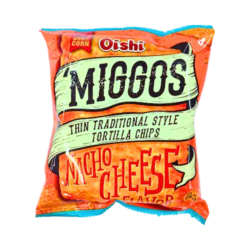 Oishi Miggos Tortilla Chips Nacho Cheese 28g