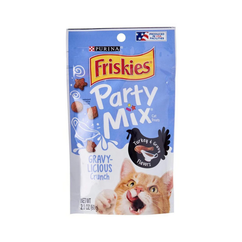 Friskies Party Mix Gravylicious Crunch Cat Treats 60g
