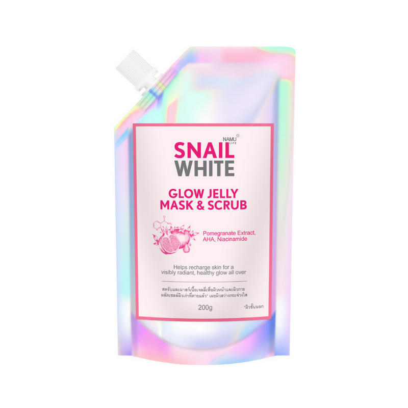 Snail White Glow Jelly Mask And Scrub 200g