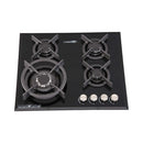 La Germania Built In Gas Hob Glass 4 Burner 60 x 51cm