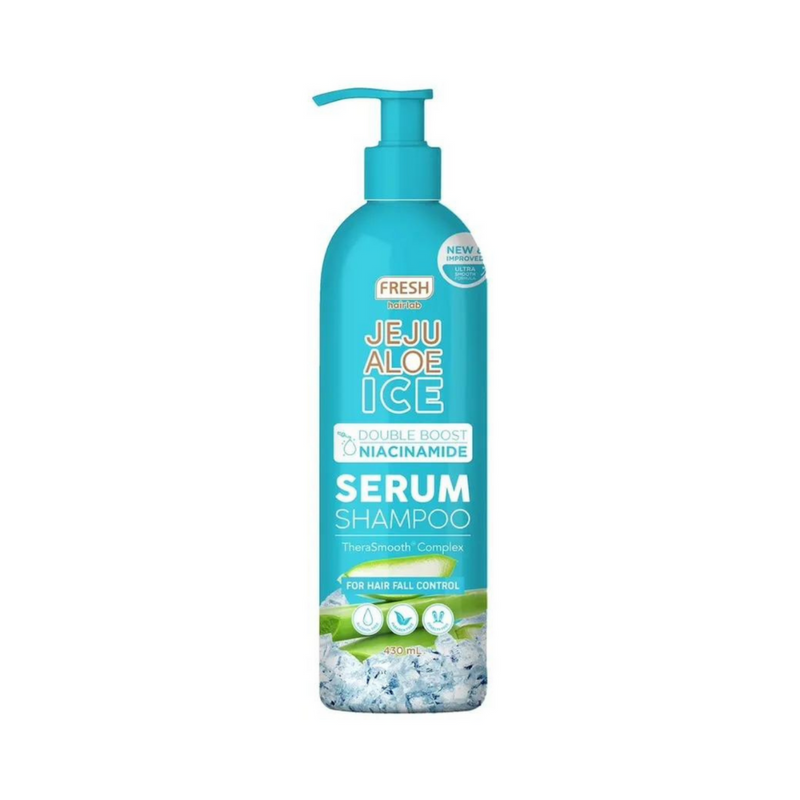 Fresh Hairlab Jeju Aloe Ice Double Boost Niacinamide Serum Shampoo 430