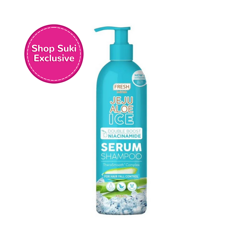 Fresh Hairlab Jeju Aloe Ice Double Boost Niacinamide Serum Shampoo 430ml
