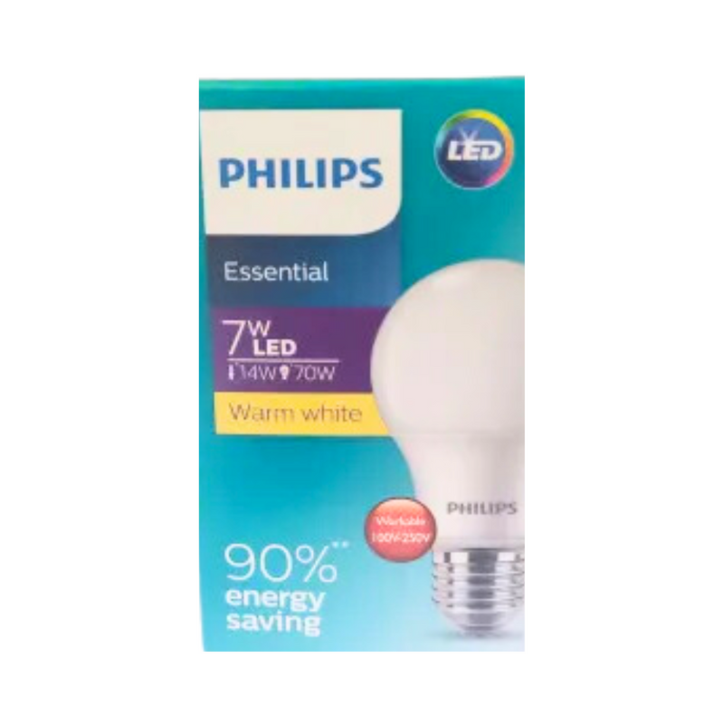 Philips Essential Ledbulb 7W Warm White E27
