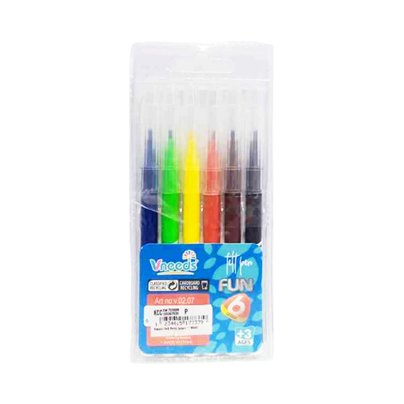 Vneeds Felt Pen 6 Colors