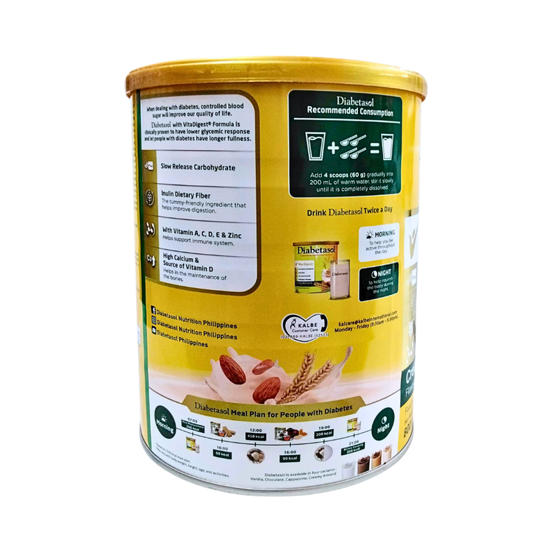 Diabetasol Powdered Milk Creamy Almond 800g