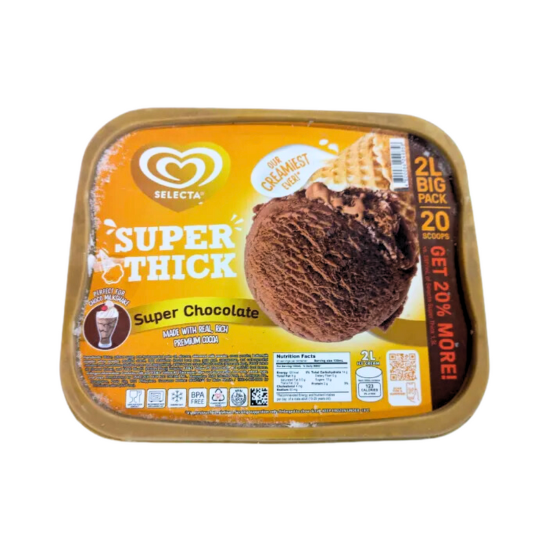 Selecta Super Thick Super Chocolate Ice Cream 2L