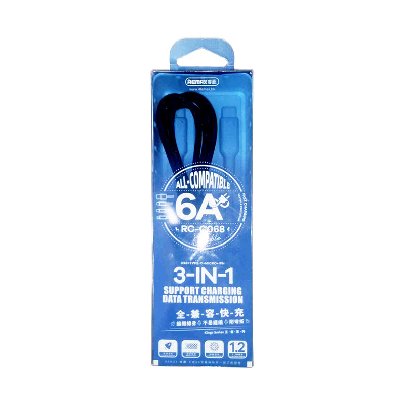 Remax Fast Charging Data Cable 3in1