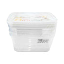 Ideal Living Square  Food Keeper 3in1 Clear White 400ml