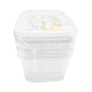 Ideal Living Square  Food Keeper 3in1 Clear White 400ml