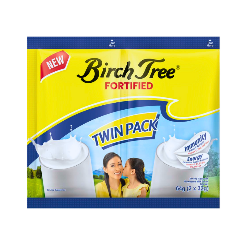 Birch Tree Fortified Powdered Milk Twin Pack 64g