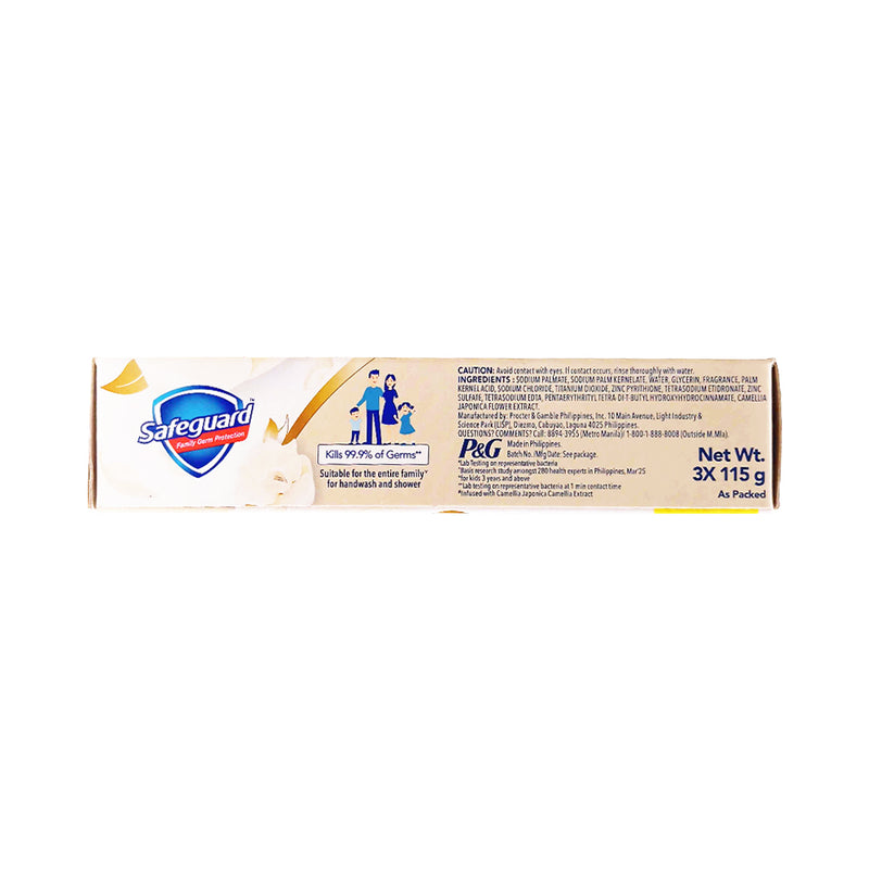 Safeguard Bar Soap White Camellia Large Tripid Pack 115g x 3's