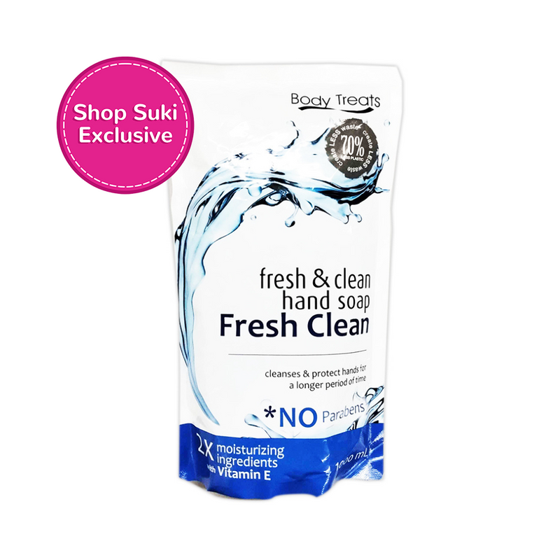 Body Treats Fresh And Clean Hand Soap Fresh Clean Scented Refill 1000ml