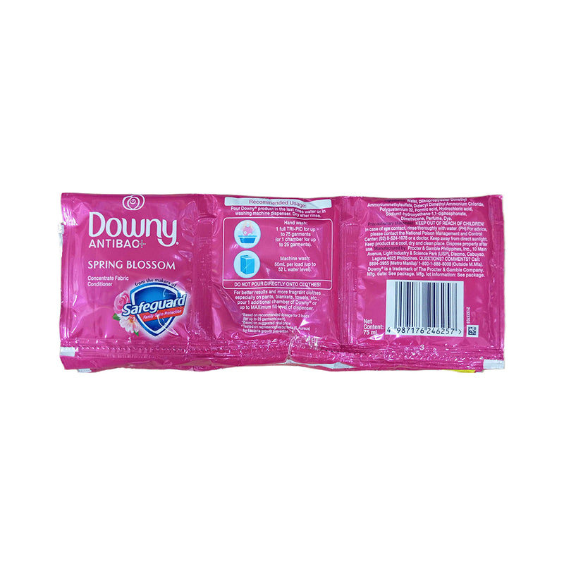 Downy Fabcon Liquid Antibac Spring Blossom Tripid Pack 75ml x 6's + 1