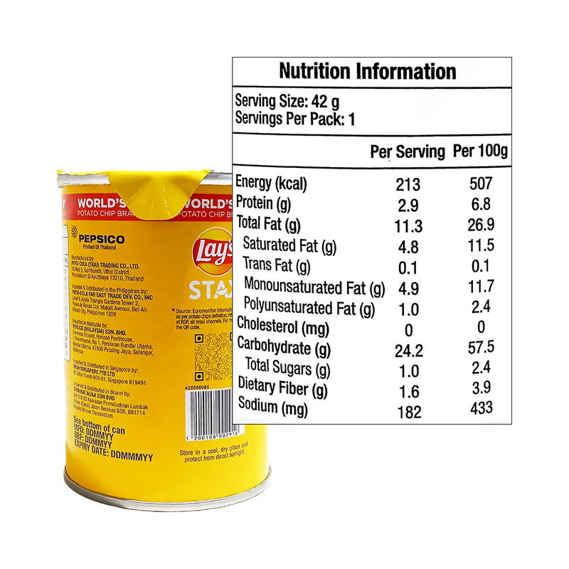Lay's Stax Potato Chips Original 38g