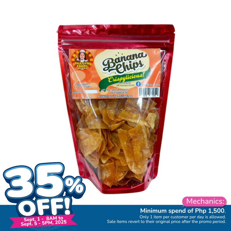 Phailyn Foods Banana Chips Sweetened With Sesame Seed 100g