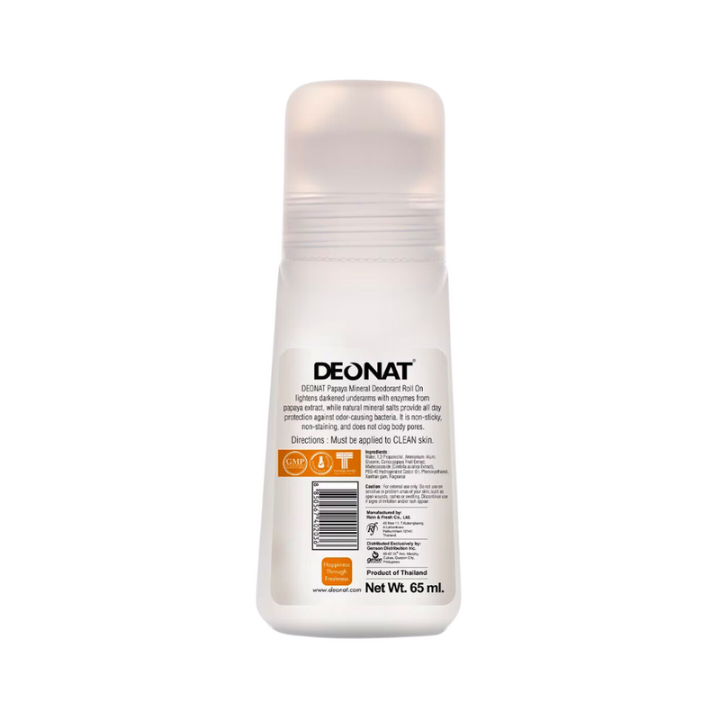 Deonat Deodorant Roll On Papaya Mineral  65ml