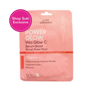 Luxe Organix Power Glow Serum Boost Tencel Sheet Mask 25ml