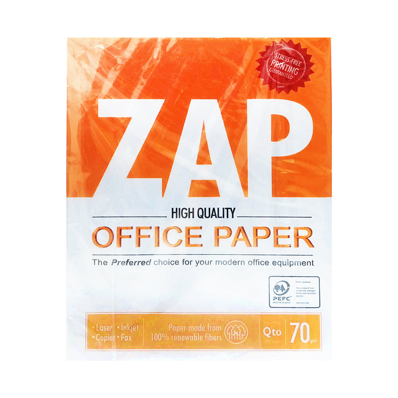 Zap Office Copy Paper 70gsm Short