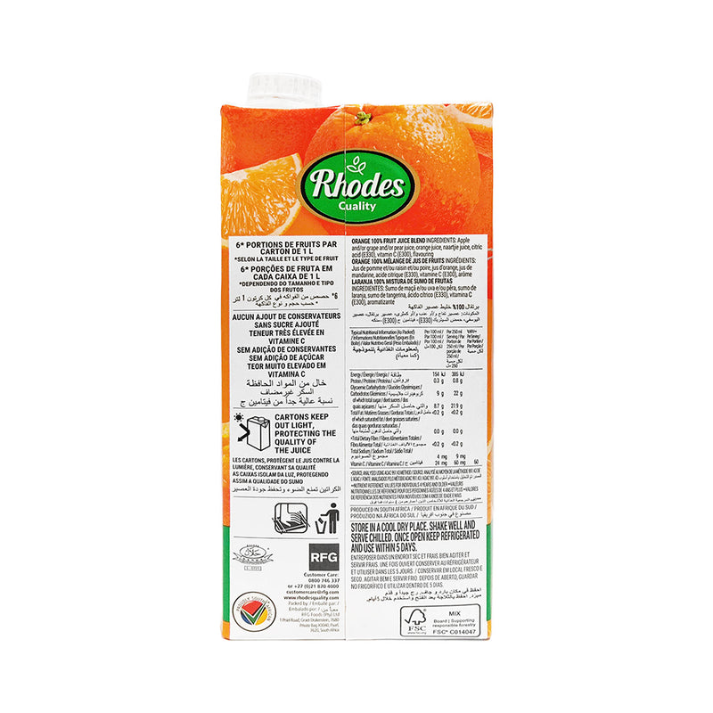 Rhodes 100% Fruit Juice 1L