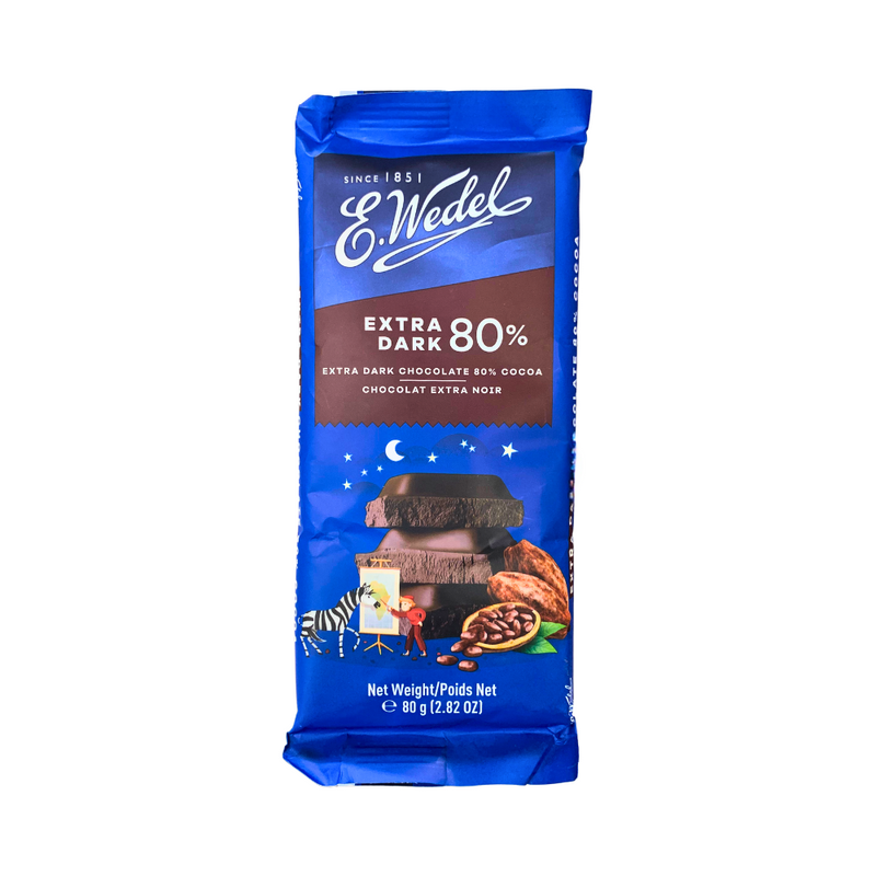 E. Wedel Extra Dark Chocolate 80% Cocoa 80g