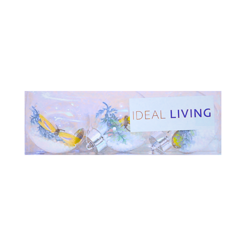 Ideal Living Decorative Christmas Ball 3in1 8cm