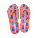 Banana Peel Ladies Plantastic Flip Flops Salmon Pink