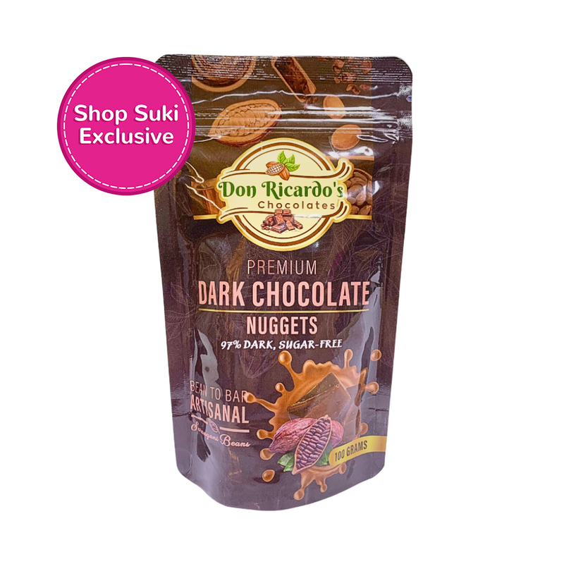 Don Ricardo's Premium Dark Chocolate Nuggets 97% Sugar-Free 100g