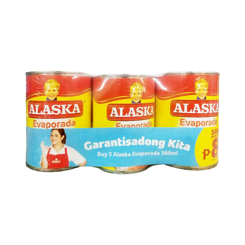 Alaska Evaporada 360ml x 3’s