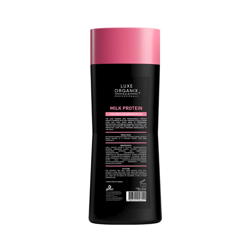 Luxe Organix Milk Protein Premium Keratin Shampoo 210ml